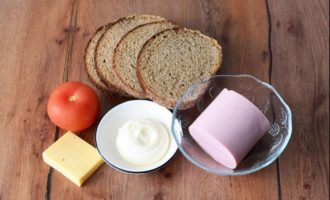 продукты для горячих бутербродов с колбасой и майонезом