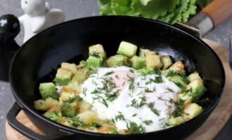 рецепт яичницы с кабачками