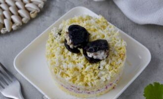 рецепт салата чёрная жемчужина с черносливом