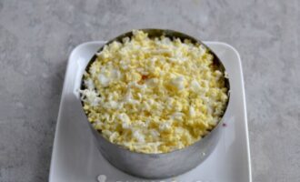 слой из тёртых куриных яиц