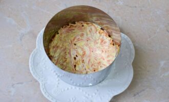 слой корейской моркови с майонезом